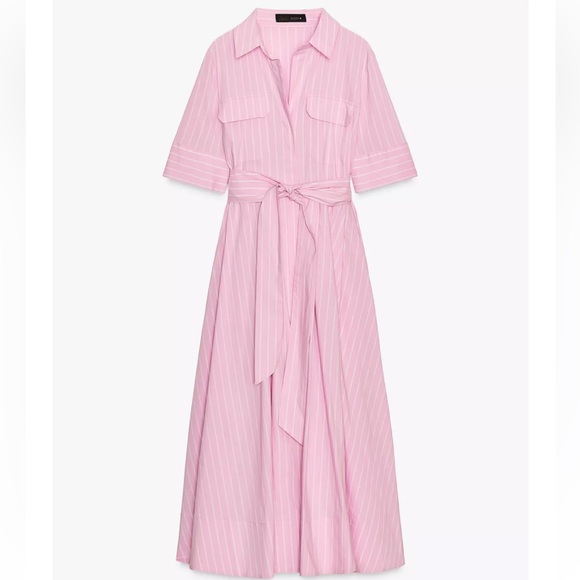 Zara ZW Collection Poplin Shirt Dress - Picture 12 of 16